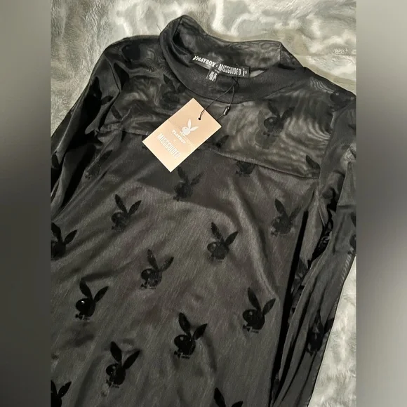 PLAYBOY | Dresses | Playboy Mesh Dress By Missguided | Poshmark